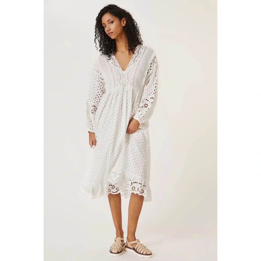 Anthropologie Forever That Girl Lace Midi Dress